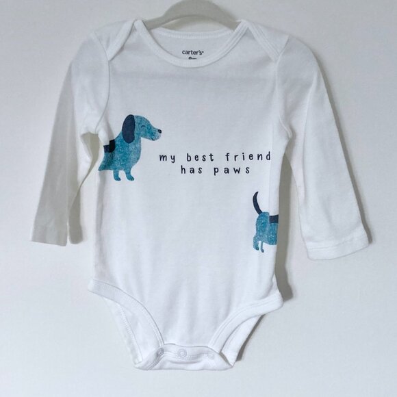 Baby Neutral Bundle 6-9M - Dogs & Safari Animals - Sleeper/Bodysuit/Pants - Picture 5 of 14